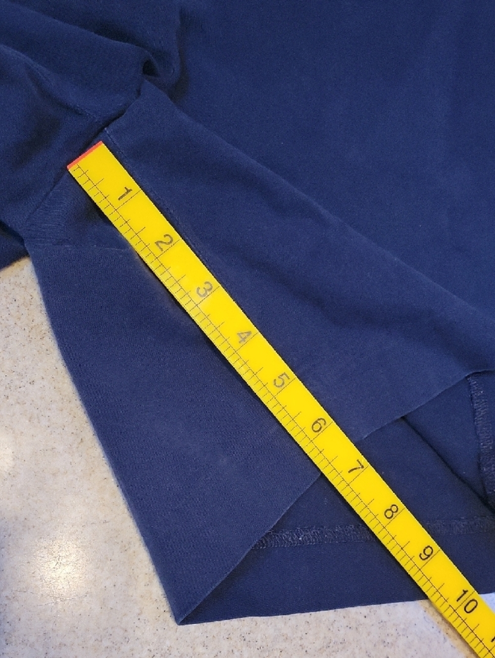 Talbots Navy Tailored Bermuda Shorts Cotton Stretch Size 10 - Picture 10 of 10